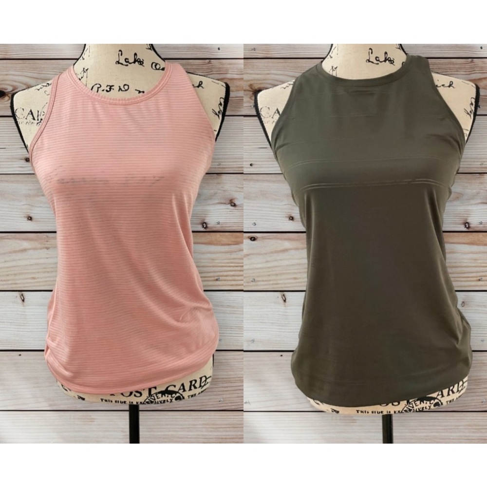 Set of 2 Athleta High Neck Chi Tanks - XS